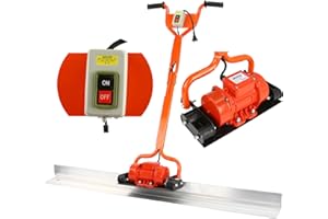 MAR-POL Vibrante électrique pour béton | 200 W | 1,5 m x 14 cm | 2800 tr/min | Rayon d'action 18 cm