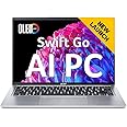 Acer Swift Go 14, Intel Core Ultra 7-155H, 16GB RAM, 1TB SSD, OLED WQXGA+ 14"/35.56cm, Windows 11, MS Office, Pure Silver, 1.3Kg, SFG14-73, Intel Arc Graphics, 1440p Camera AI Powered Laptop