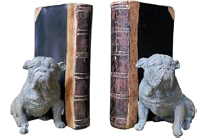 GIFTS DIRECT 2 U Bulldog Bookends Home Ornament Decoration 2pcs