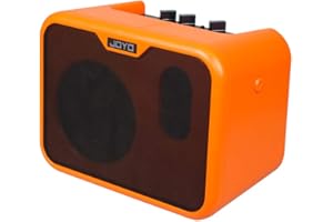 JOYO 10W Small Acoustic Guitar Amplifier Portable Mini Guitar Practice Amp Battery Powered Combo Guitar Amplifier Dual Channel for Acoustic Guitar & Ukulele (MA-10A)