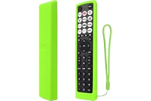 YIBICHIN Custodia Protettiva Adatto per Hisense VIDAA TV Original N2J36H EN2F36H ERF2S36H EN2D36H ERF2N36H Telecomando, Copertura Remota Antiurto per Hisense Telecomando, Antiscivolo - Verde, bagliore nel buio
