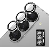 Locofun Camera Protection for Samsung Galaxy Z Fold 6 5G/Z Fold6 for Tempered Glass 9H Hardness Individual Camera Protective Film Anti-Scratch Individual Ring Made of Metal Lens Film Protective Glass   Black