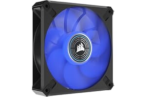 Corsair ML120 LED ELITE, 120mm PWM LED Fan (Corsair AirGuide Technology, Magnetic Levitation Bearing, Up to 2,000 RPM, Eight Vibrant LEDs, Low Noise, High Airflow) Single Pack - Blue