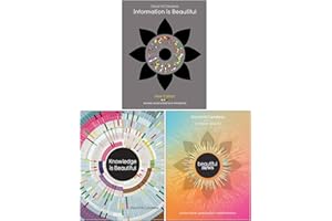Collezione di 3 libri di David McCandless (L'informazione è bella, la conoscenza è bella, le notizie belle)