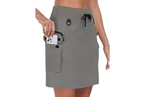 MoFiz Jupe-Short Femme pour Randonnée en Plein Air, Short Sportif UPF 50+ Séchage Rapide, Jupe de Golf et Tennis pour Randonnée Active