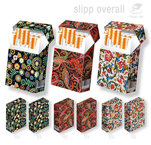 3x slipp overall freie Wahl – Hülle für Zigarettenschachteln / Zigarettenschachtel Überzieher aus Karton // EGO Set 3 => 3 Stück freie Wahl, näheres s. Beschreibung – Größe s. Beschreibung - 2