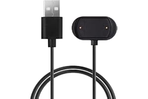 kwmobile USB Cable Charger Compatible with Huami Amazfit Cheetah / GTS 4 / GTR 4 / GTR 4 Pro Charging Cable - Smart Watch Replacement Cable - Fitness Tracker Charging Cable in Black