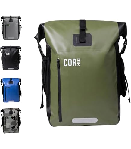 Nordlight Sac à Dos Étanche Roll Top 25L Hybrid - Dry Bag Avec Compartiment Ordinateur 15"