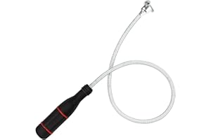 DASHUAIGE Flexibles magnetisches Aufnahmewerkzeug, leistungsstarkes magnetisches Rohrwerkzeug mit 500mm flexiblem Schwanenhals, zum Aufnehmen von kleinen Metallteilen Tragbares magnetisches Handwerkzeug