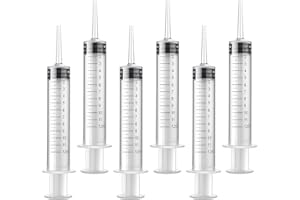 JETOP 6 PCS Interdental Cleaning Plastic Dental Syringe 12ml Oral Syringe Increase Water Pressure Tonsil Stone Remover Cheap Alternative To Travel Water Flosser, Braces Cleaning Kit