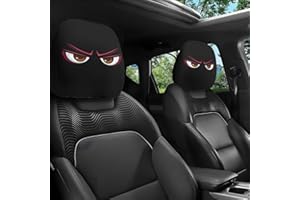 CARROTERR 2PCS Funny Cartoon Car Headrest Covers, Halloween Elastic Car Seat Headrest Protector, Spooky Cars Seat Covers Slipcover, Auto Interior Accessories Decoration for Cars Trucks for Halloween
