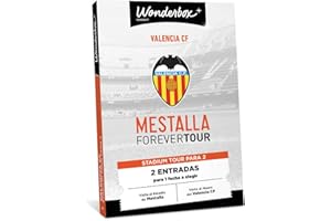 Tick&Box - Caja Regalo - Valencia CF - Museo + Tour - 2 entradas para una Visita al Estadio de Mestalla + Museo del Valencia C - Idea Regalo Original Supporters
