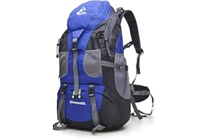 Bseash Sac à dos de randonnée léger et résistant à l'eau 50L, sac de jour pour le sport en plein air, sac de voyage pour l'escalade, le camping, le tourisme.