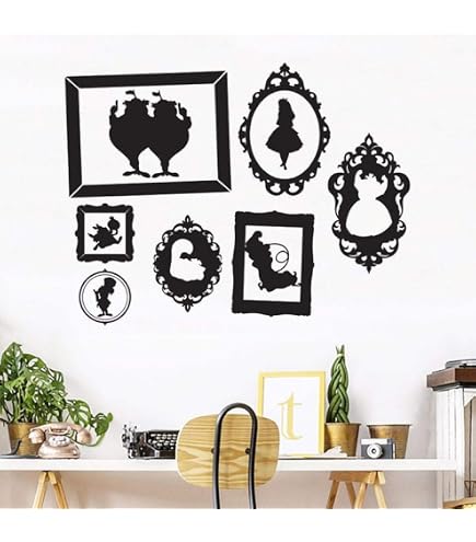 Wandtattoo Alice Im Wunderland – „Have I Gone Mad?“ Zitat, Schwarz, 580x280 Mm