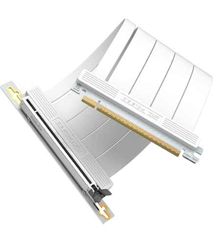LINKUP - AVA5 Cavo Riser PCIE 5.0|Pronto per RTX5090 RX9070 GPU|Velocità x16 128GB/s|PCIE 4.0, WRX80/WRX90E, SilverStone Fortress Mini-ITX Compatibile|Angolo dritto Nero 10cm (Lunghezza totale 14cm