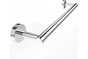 WZRUA Towel Rail Wall Mounted, 304 Stainless Steel Chrome Towel Holder 50.8cm, Drilling Towel Rail for Bathroom(45.8cm Center to Center)