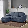 Sleepyhead Bae - 4 Seater Interchangeable L Shape Sofa Set (LHS/RHS, Fabric, Ocean Blue) 4-Person Sofa