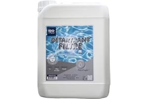 EDG by AQUALUX INTERNATIONAL Detartrant Filtre Piscine - Protection Hivernage - Compatible Sable Verre Cartouche Tissu Fibre - Bidon 5 litres