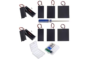 GTIWUNG 10 st AA 1,5 V/3 V/4,5 V/6 V batterihållare plastbatterilåda med på/av-brytare, DIY AA-batterilåda, batterihållare me