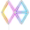 Nanoleaf Lines 60 Degree Starter Kit, 9 Smart LED RGBW Light Strips - Modular WLAN 16 Million Colours Wall Light Indoor, Music & Screen Sync, Works with Alexa Google Apple, for Decoration & Gaming