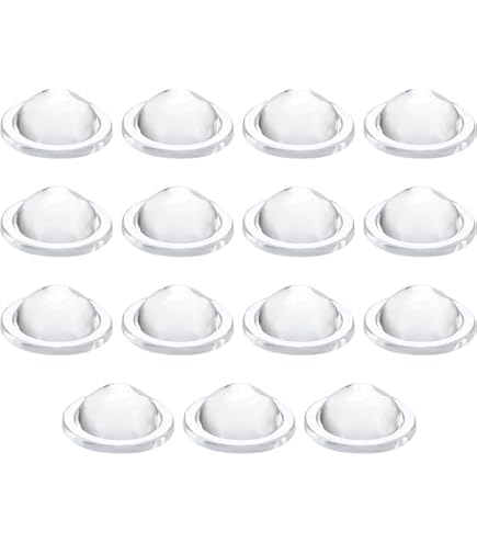 PATIKIL 12mm Lente Convessa LED, 36 Pezzi Angolo Di Fascio 60 Gradi PMMA Acrilico Lente Ottica Convessa Condensatore Per 1W 3W Lampadine LED Telecamere A Infrarossi, Trasparente