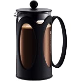 Bodum kenya kahve hazırlayıcı (French Press sistemi, kalıcı paslanmaz &ccedil;elik filtre) siyah, Siyah, 0,35L