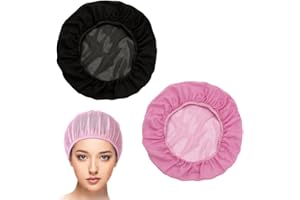 SGERUFZ 2 Redecilla Pelo para Dormir, Gorro para Dormir, Protección para el Cabello de Noche, Malla Suave para Mujeres, Bonnet Sleep Cap, Gorro para Pelo Liso, Redecilla Pelo Mesh