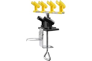 SAGUD Soporte para aerógrafo Kit de Soporte para estación de aerógrafo con Abrazadera Rotación de 360° Admite hasta 6 Pistolas de aerógrafo