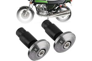 DEWIN Handlebar Plug, Bar End Plug 7/8inch Motorcycle Handlebar End Slider Plug Caps for Racing ATV Offroad 22MM(Titanium)