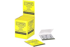 SMOKERS STORE 5 Packs of Clipper Flints for Lighters (9 Flints in Each Pack)