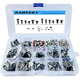 AONTOKY 500Pcs RC Screw Kit RC Repair Tool Kit M3 M4 Hex Screws Nut Shell Buckle Hardware Stabilizer 1/8 1/10 1/12 &Ouml;