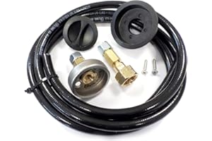 DN Autogas Parts Kit di ricarica per bombola del gas europeo GPL, 21,8 mm, con valvola di non ritorno, 2 metri