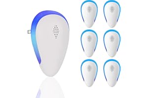 RADA CUTLERY Ultrasonic Pest Repeller 6 Packs, 2023 Newest Electronic Pest Repellent Indoor Plug in Bug Repellent for Pest Control Mosquito, Spider, Mice, Ant, Insects, Roaches, Rodent