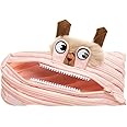 ZIPIT Lola Pencil Case,Pencil Pouch,Makeup Pouch,Cosmetic Bag,Multipurpose case/Kit,Return Gifts and Travel Pouch - Peach