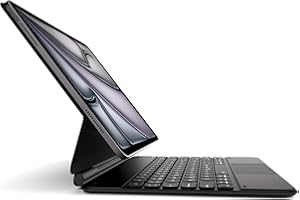 Dracool Funda Teclado para iPad Air 13" (M2) 2024, Teclado iPad Pro 12,9" (6.ª/5.ª/ 4.ª/3.ª Gen) Trackpad Magic Type Keyboard Retroiluminado Bluetooth Teclado QWERTY Español Ñ, Negro