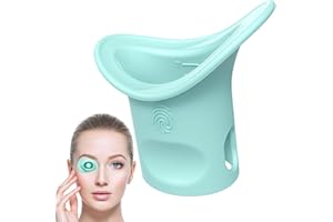 UOZONIT Gobelet de rinçage pour les yeux en silicone - Gobelet de nettoyage des yeux doux pour les yeux - Bain des yeux avec graduation - Pour femmes âgées, hommes - Maquillage propre