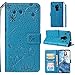 Produktbild Nadoli Hülle for Huawei Mate 20,PU Ledertasche Prägung Elefant Wallet Lederhülle mit Kartenfach Magnetischer Flip Handyhülle Bookstyle Cover für Huawei Mate 20-Blau