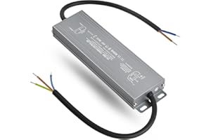 OFFCUP Transformador LED 100W 12V, 8.3A IP67 Exterior Impermeable Controlador, 170-250V AC a 12V DC Voltaje Constante Adaptador para Jardín al aire Libre luz Piscina Focos e Tira LED