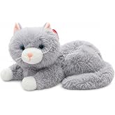 VARDEM 36 cm Peluş Sesli Kedi Oyuncak, 4 Asorti Renk Se&ccedil;enekli Yumuşak Kedi Peluşu, Ses Efektli &Ccedil;ocuk Oyuncağı, Sarılmalık Uy