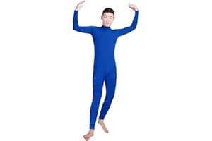 lucky baby store Jungen Männer Lycra Spandex Rollkragen Langarm Ein Stück Dancewear Ganzanzug Bodysuit