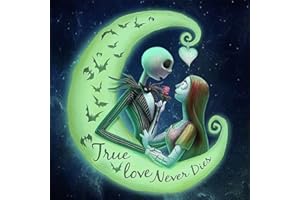 LPPR 5D DIY Full Drill Diamond Painting Kits, Halloween Moon Cross Stitch Embroidery Dotz Kit Arts Craft Home Decor, 12 X 12 Inch