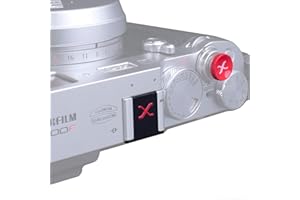 VKO Osłona ochronna na gorące buty do aparatu kompatybilna z Fujifilm XPro3 XPro2 XT4 XT3 XT2 XT1 X-T30 X-T20 X-T10 XE3 XE2S X100V X100F X100T X100 miękki przycisk zwalniający (BRXR)