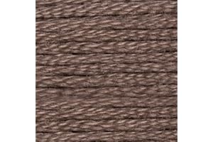 AKXSTITCH CXC Amo 1-35 Cross Stitch Embroidery Thread Skein Mouline, Colourfast Cotton Floss, Color Matches DMC (07 - Driftwood)