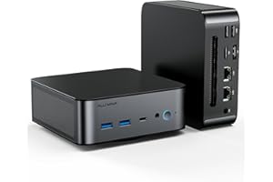 ALLIWAVA Mini PC Intel 11th Core i7 11390H (fino a 5,0 GHz) 32 GB RAM DDR4 1 TB M.2 NVME SSD Mini Desktop Computer, H90 Micro Tower Computer Supporto 8K UHD, WiFi 6, 2 × RJ45, BT