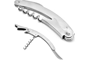 Jinpojun Korkenzieher Wein, Professionelle Flaschenöffner Edelstahl, Multifunktions Wein- und Bieröffner für Server, Barkeeper und Heimgebrauch