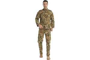 YUSHOW Conjunto de Airsoft Chaqueta Militar Primavera Combate Paintball Pantalones de Manga Larga Traje Caza Táctica Uniform Traje Camuflaje