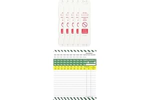 LIVE LIFE BETTER LIVELIFEBETTER® Equipment Safety Inspection Tags - 5 Holders and 10 Inserts - Show Equipment has Been Inspected (LOLER/PUWER) and fit for use - Durable Polypropylene (PP) Tags