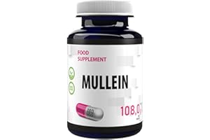 Hepatica Molène Mullein (Verbascum Thapsus) 500mg 180 Vegan Capsules, testé par un laboratoire tiers, sans gluten ni OGM