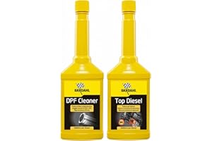 Bardahl - Pack 2X, Additivo per Gasolio Dpf Cleaner + Top Diesel, Pulisce FAP e Iniettori di Auto Diesel, Allunga la Vita del Dpf, Riduce Il Consumo di Carburante e di Emissioni Inquinanti, 2 x 250ml