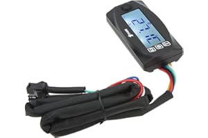 CUQUE Uniform Digital Display, Over Temperature Alarm, Waterproof, Easy Installation, Motorcycle Temperature Display DC12V for Motorcycles (M12 x 1.5)